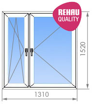 Двухстворчатое окно в И-209А