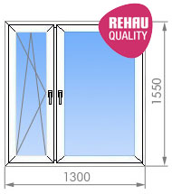 Двухстворчатое окно в Москворецкой